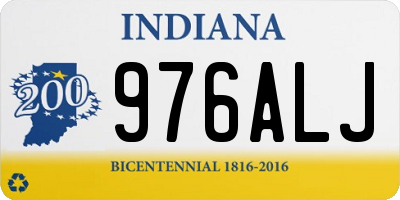 IN license plate 976ALJ