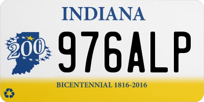 IN license plate 976ALP