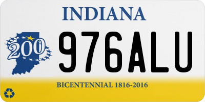 IN license plate 976ALU