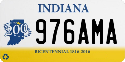 IN license plate 976AMA
