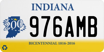 IN license plate 976AMB