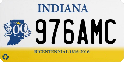 IN license plate 976AMC