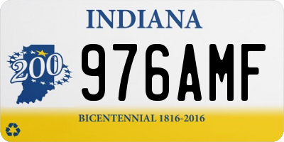 IN license plate 976AMF