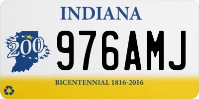 IN license plate 976AMJ