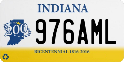 IN license plate 976AML