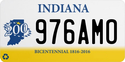 IN license plate 976AMO