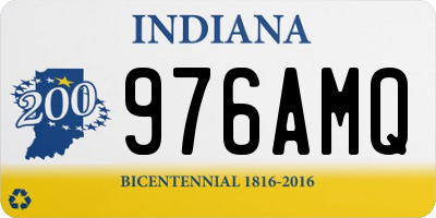 IN license plate 976AMQ