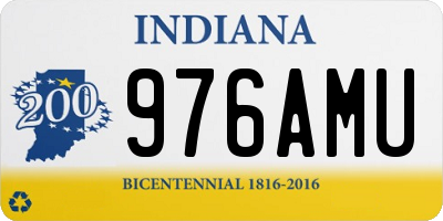 IN license plate 976AMU