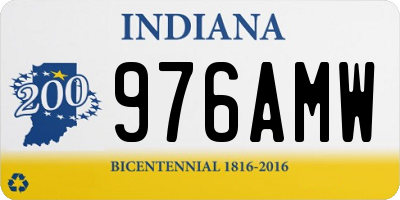 IN license plate 976AMW