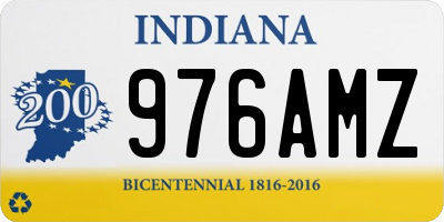 IN license plate 976AMZ
