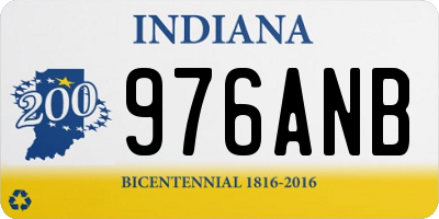 IN license plate 976ANB