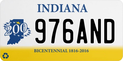IN license plate 976AND