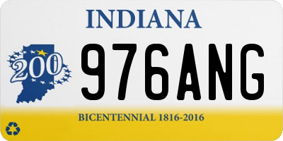 IN license plate 976ANG