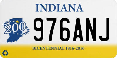 IN license plate 976ANJ