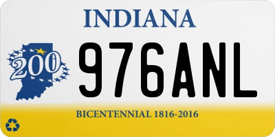 IN license plate 976ANL