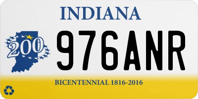 IN license plate 976ANR