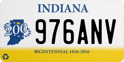 IN license plate 976ANV