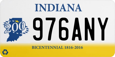 IN license plate 976ANY
