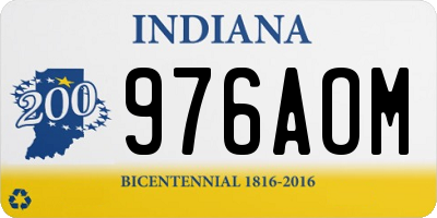 IN license plate 976AOM