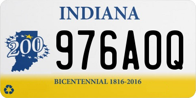 IN license plate 976AOQ