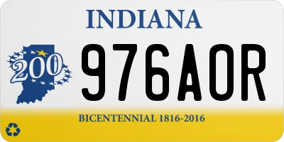 IN license plate 976AOR