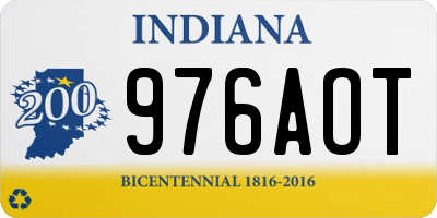 IN license plate 976AOT