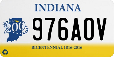 IN license plate 976AOV