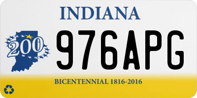 IN license plate 976APG