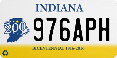 IN license plate 976APH