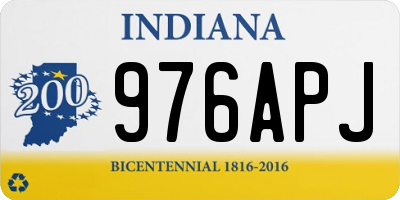 IN license plate 976APJ