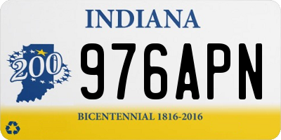 IN license plate 976APN
