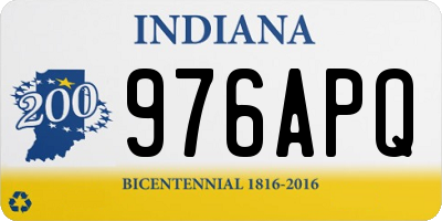 IN license plate 976APQ