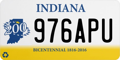 IN license plate 976APU