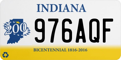 IN license plate 976AQF