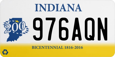 IN license plate 976AQN