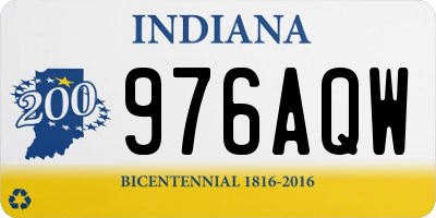IN license plate 976AQW