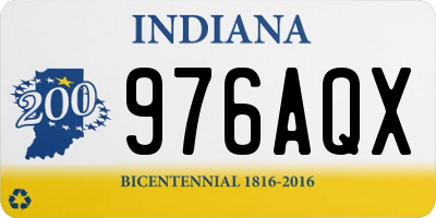 IN license plate 976AQX