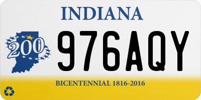 IN license plate 976AQY