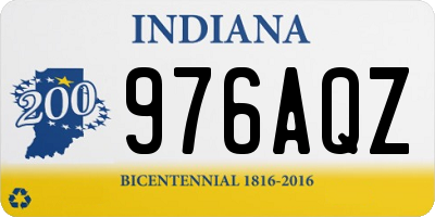 IN license plate 976AQZ