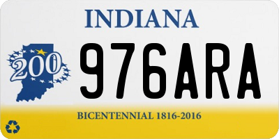 IN license plate 976ARA