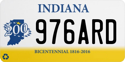 IN license plate 976ARD
