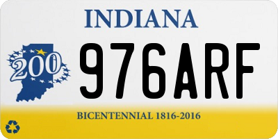 IN license plate 976ARF