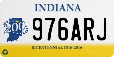 IN license plate 976ARJ