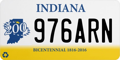 IN license plate 976ARN