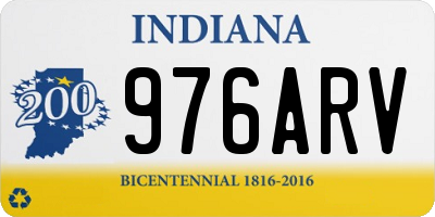 IN license plate 976ARV
