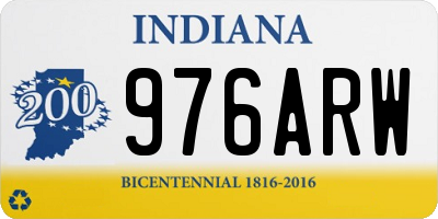 IN license plate 976ARW