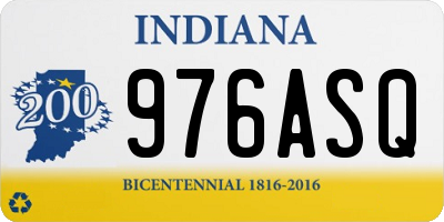 IN license plate 976ASQ