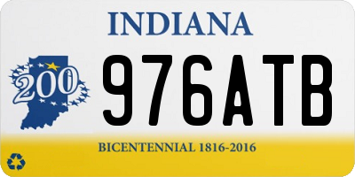 IN license plate 976ATB