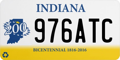 IN license plate 976ATC