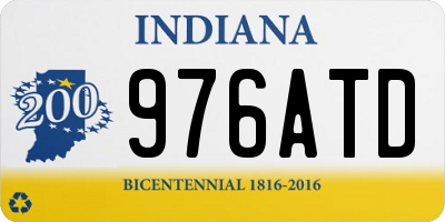 IN license plate 976ATD